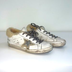 Golden Goose shearling sneakers